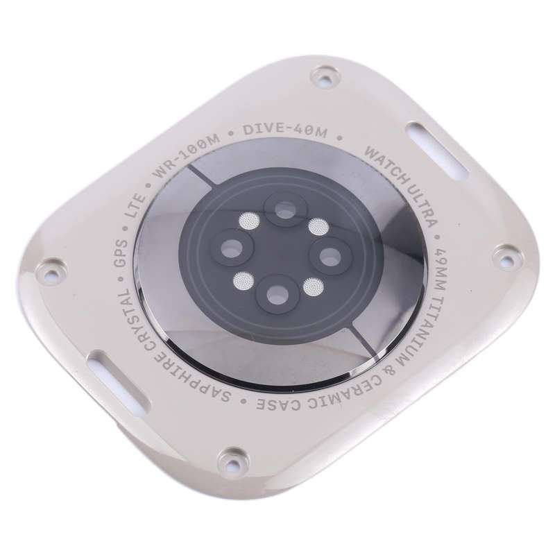 For Apple Watch Series Ultra 1/ 2 49mm Original Rear Housing Glass Cover(Silver)