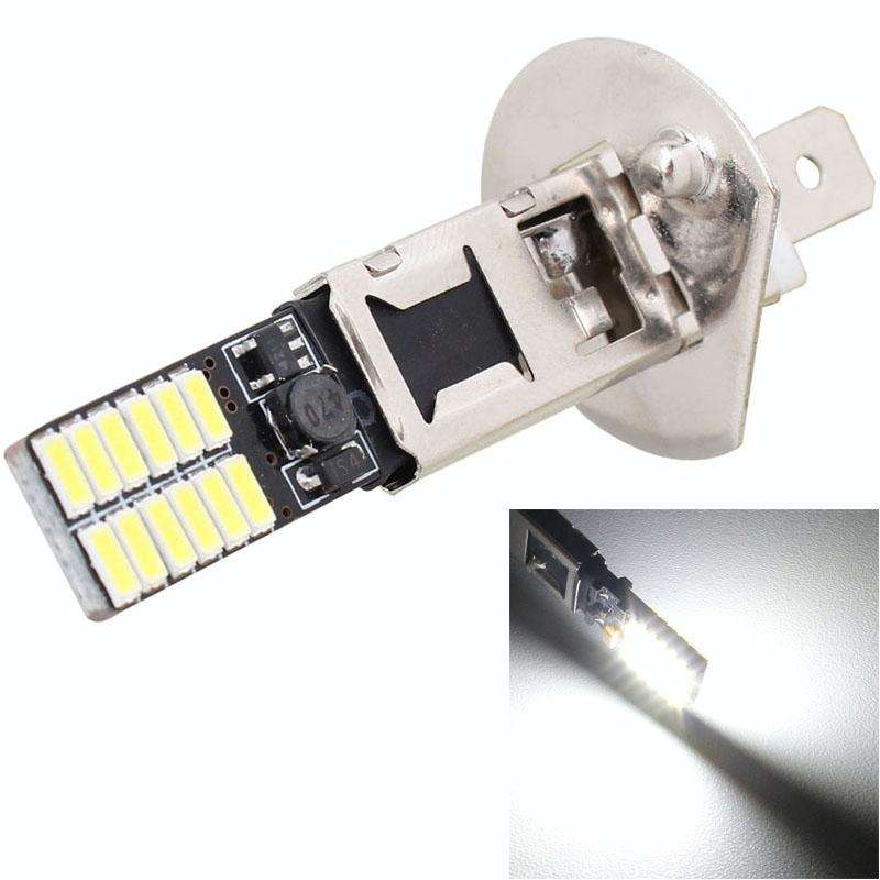 2 PCS H1 4.8W 720LM 6500K White Light 24 LED SMD 4014 Error-Free Canbus Car Clearance Lights Lamp...