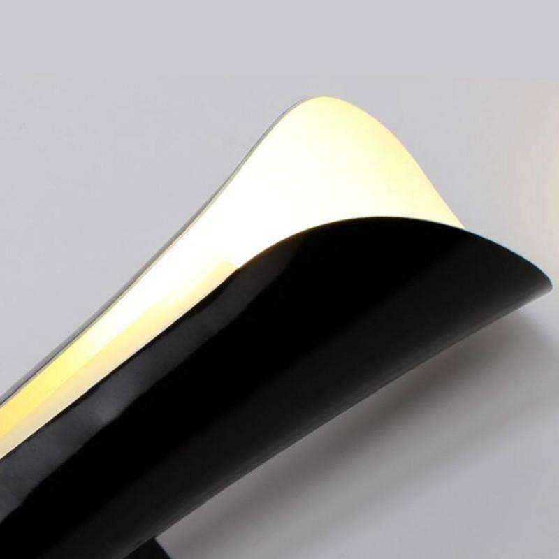 E27 LED Living Room Background Hotel Villa Corridor Bedroom Bedside Wall Lamp Small(Wood Grain Co...