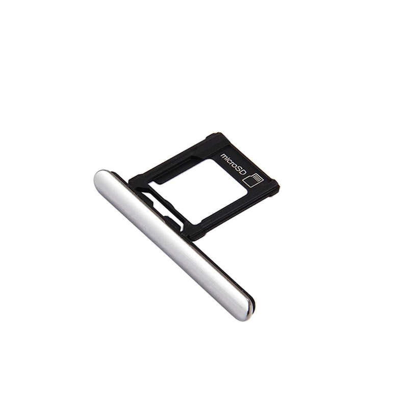 Micro SD Card Tray + Card Slot Port Dust Plug for Sony Xperia XZ Premium (Single SIM Version)(Sil...