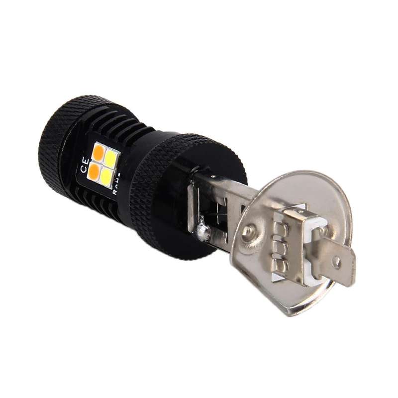 2 PCS Super Bright H1 DC 12V 5W 350LM Auto Car Fog Light with 16 SMD-3030 LED Bulbs Lamp, White +...