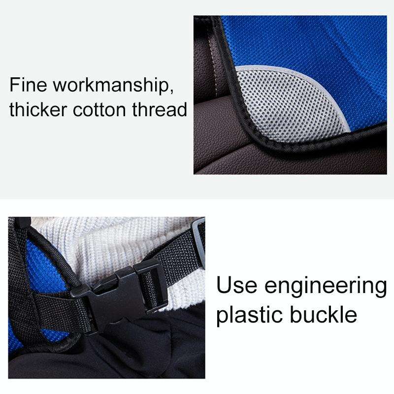 Car Portable Children Safety Seat, Size:54 x 36 x 25cm (For 3-12 Years Old)(Light Blue + Grey)