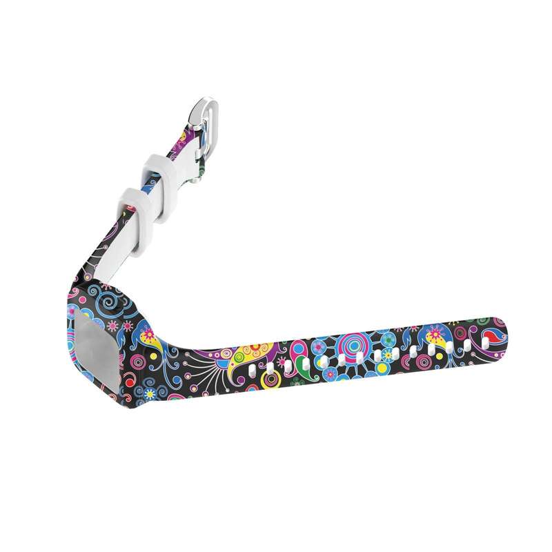 For Garmin Vivofit JR3 Silicone Printing Watch Band(Peacock)