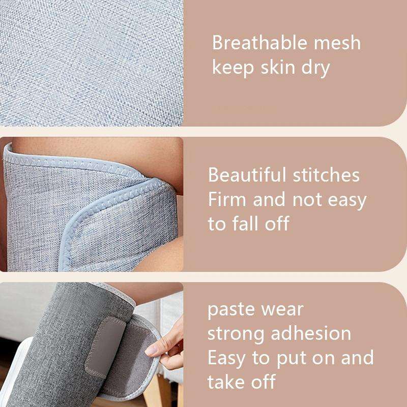 Home Constant Temperature Wireless Leg Massage, Style: Pink Single Hot Compress+Air Pressure