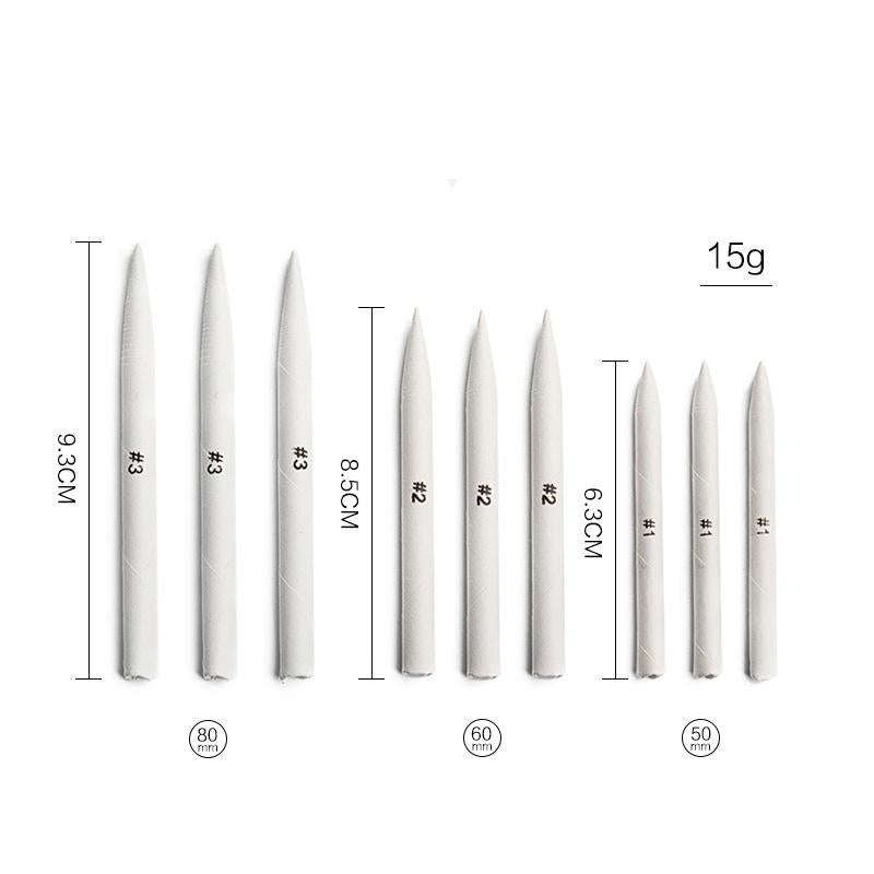 19 In 1 Blending Smudge Stump Stick Tortillon Sketch Art Drawing Charcoal Sketcking Tool Pen