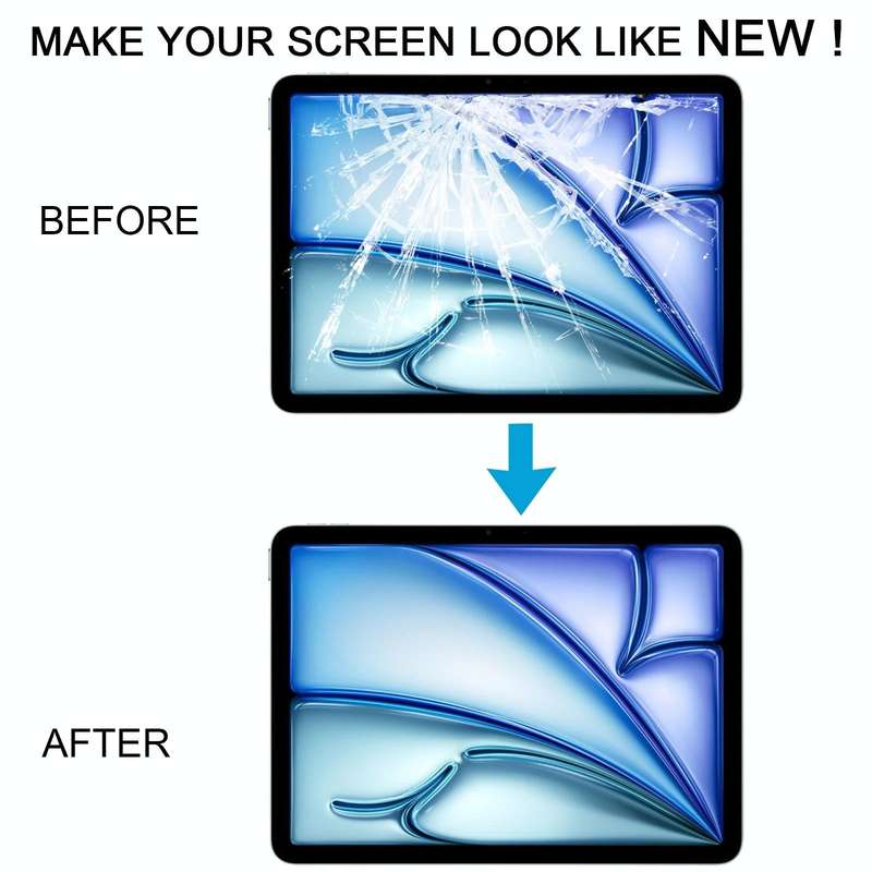 For iPad Air 11 inch 2024 A2899 A2900 Front Screen Outer Glass Lens with OCA Optically Clear Adhe...