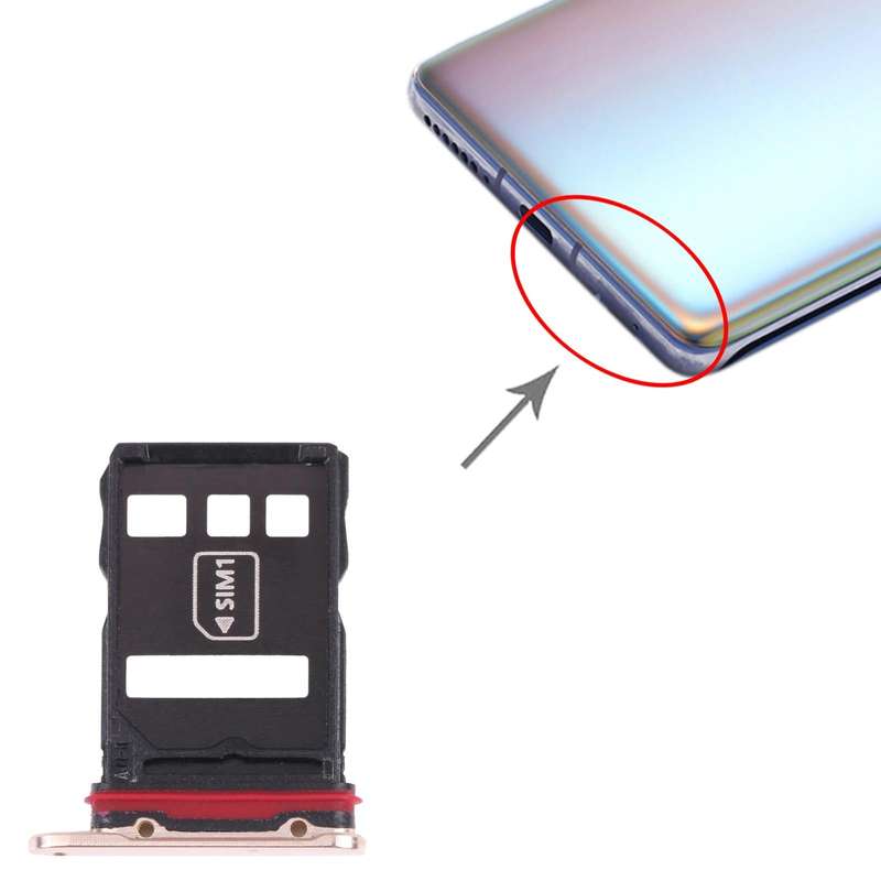 SIM Card Tray + NM Card Tray for Huawei Mate 40 Pro+ (Gold)
