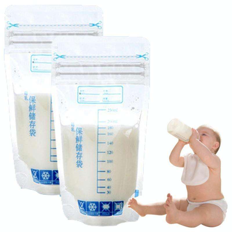 30 PCS 250ml Milk Storage Bag Fresh Breast Milk Storage Bag(Transparent)