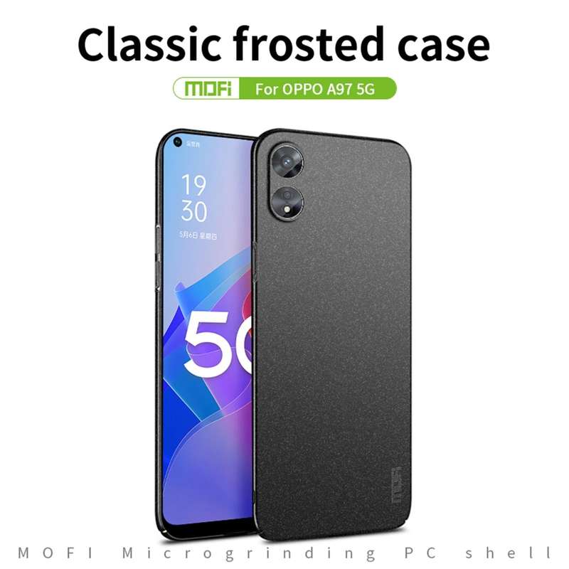 For OPPO A97 5G MOFI Frosted PC Ultra-thin Hard Phone Case(Blue)