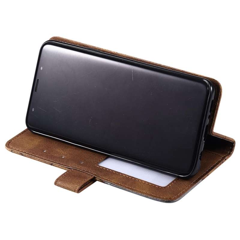 For Samsung Galaxy S9 Plus Skin Feel Splicing Horizontal Flip Leather Case with Holder & Card Slo...