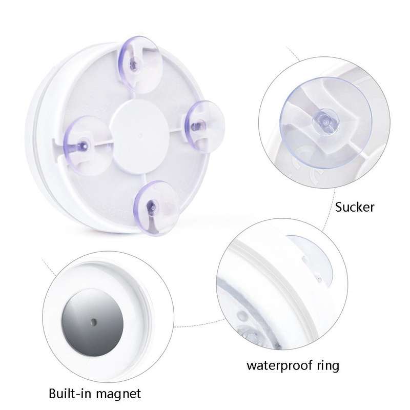 15 LEDs RF Remote Control Diving Light Magnetic Waterproof Pool Lamp, Spec: 1 PC + 1 RC(16 Colors)