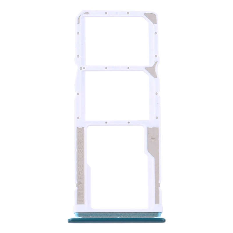 SIM Card Tray + SIM Card Tray + Micro SD Card Tray for Xiaomi Redmi 10X 4G / Redmi Note 9(Green)