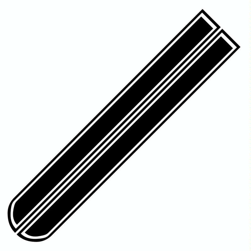 D-623 Car Modified Hood Decorative Sticker(Black)