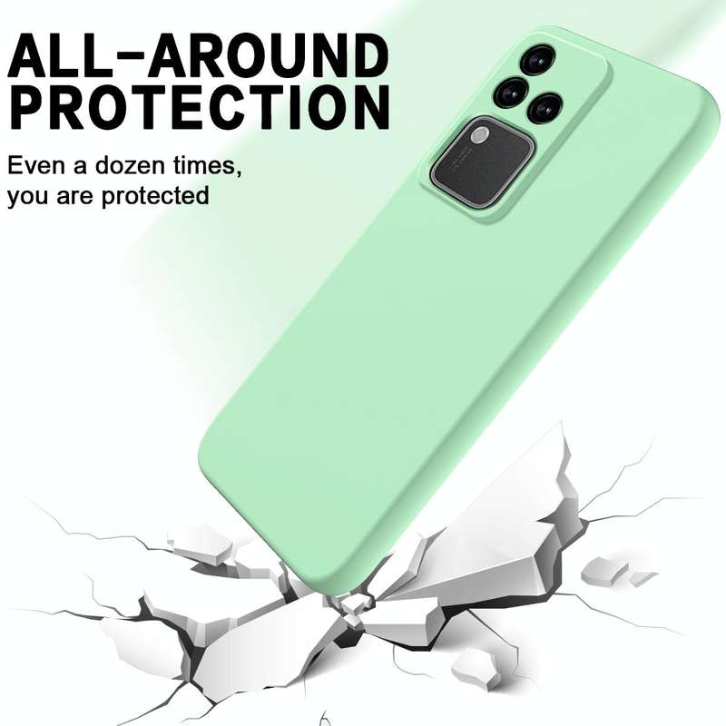 For vivo S18 / S18 Pro / V30 / V30 Pro Solid Color Liquid Silicone Dropproof Full Coverage Phone ...