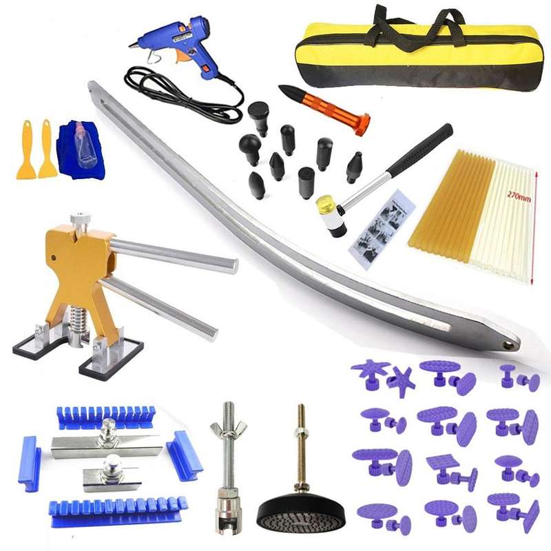 N2 72 in 1 Car Paintless Dent Removal Fender Damage Repair Puller Lifter, Plug Type:EU Plug