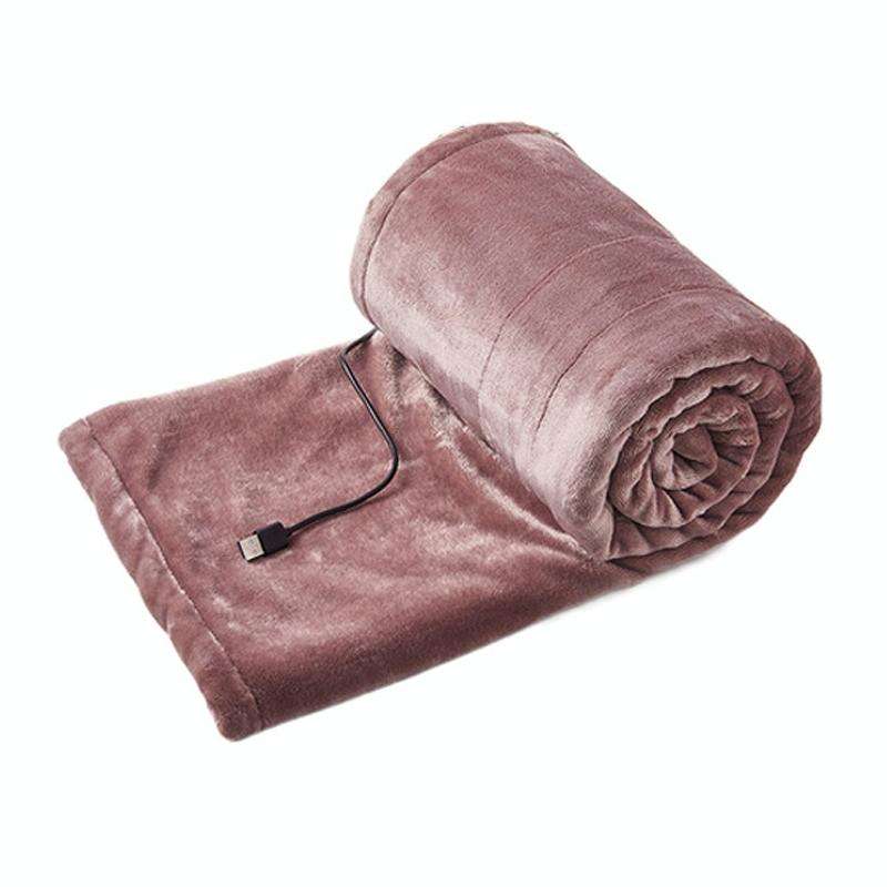 Low Voltage 5V USB Home Portable Small Electric Blanket, Width: 160x80cm(Pink)