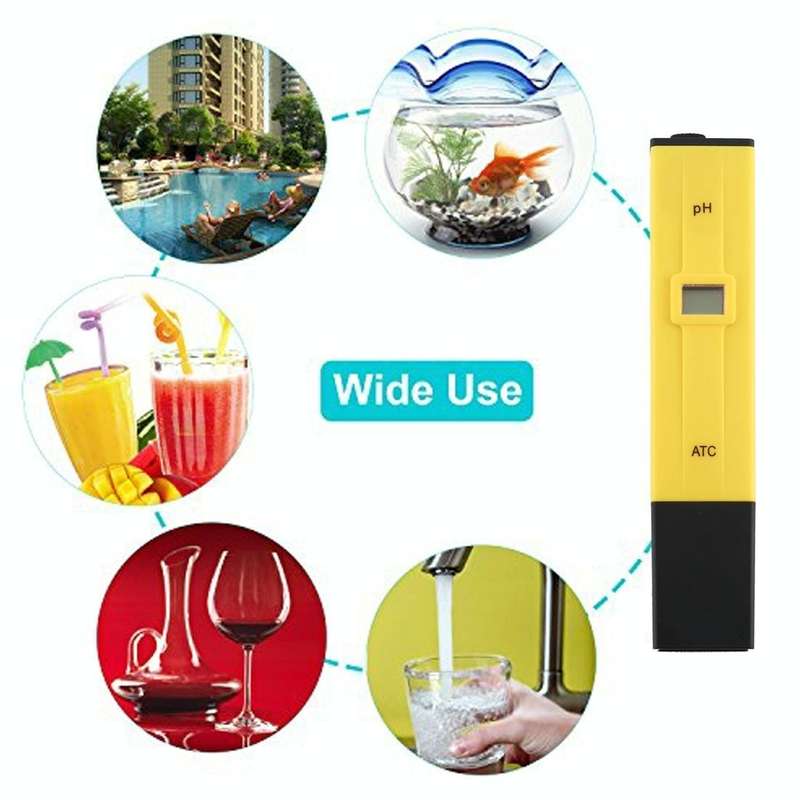 Pocket-sized PH Meter with ATC(Yellow)