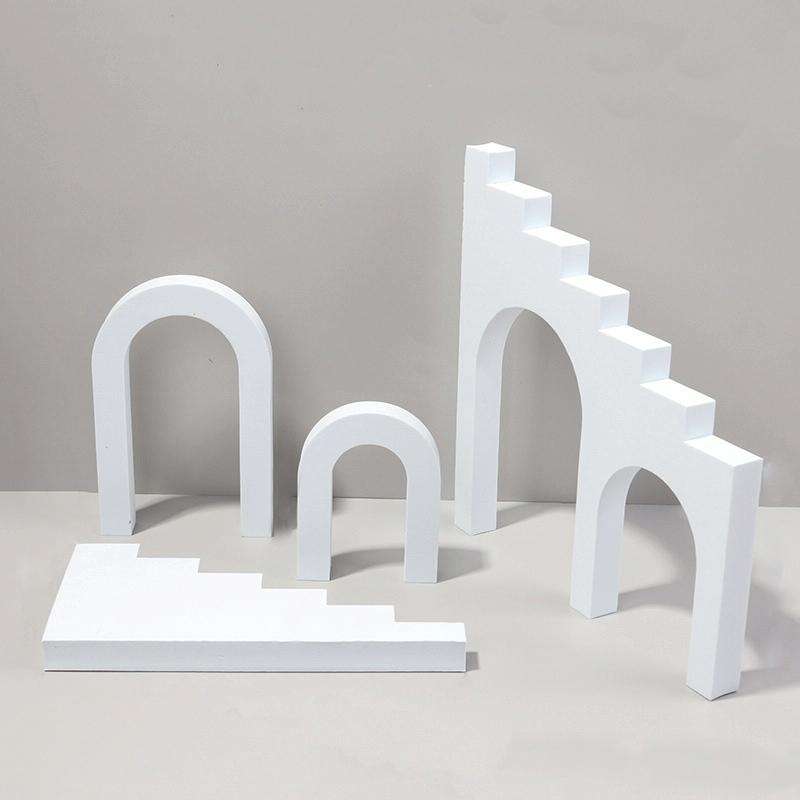 Ladder Combo Kits Geometric Cube Solid Color Photography Photo Background Table Shooting Foam Pro...