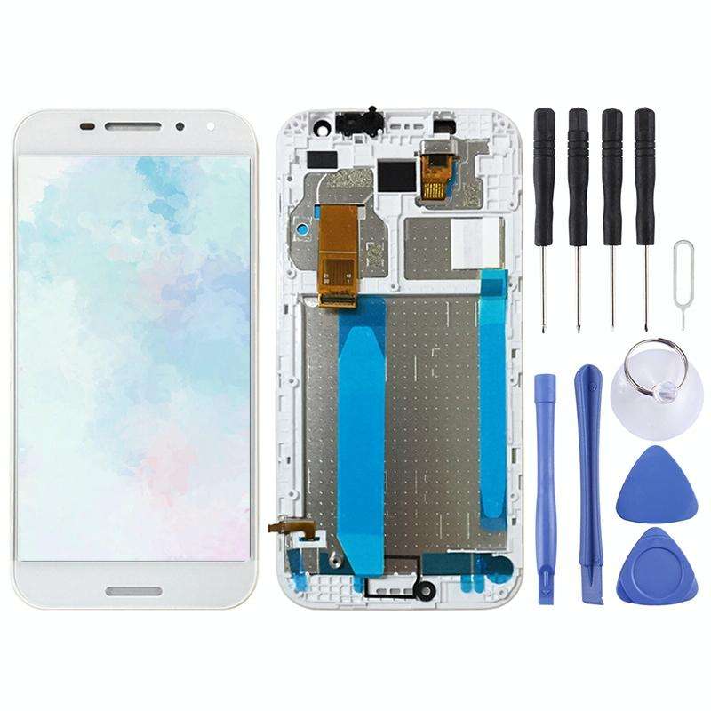 OEM LCD Screen for Vodafone Smart N8 VFD610 Digitizer Full Assembly with FrameWhite)