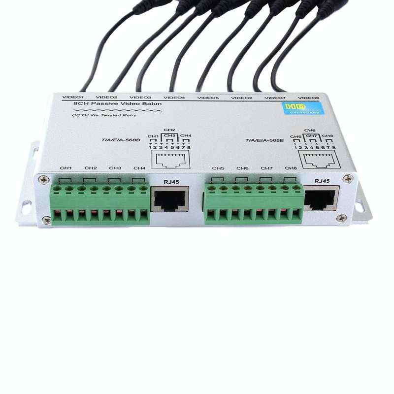 HD208 HD-CVI/TVI/AHD CCTV 8CH Passive Video Balun