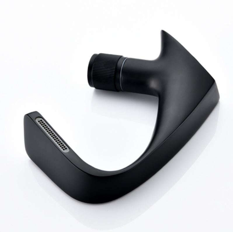 Basin Waterfall Type Hot & Cold Water All-Copper Faucet Bathroom Sanitary Ware (Black)