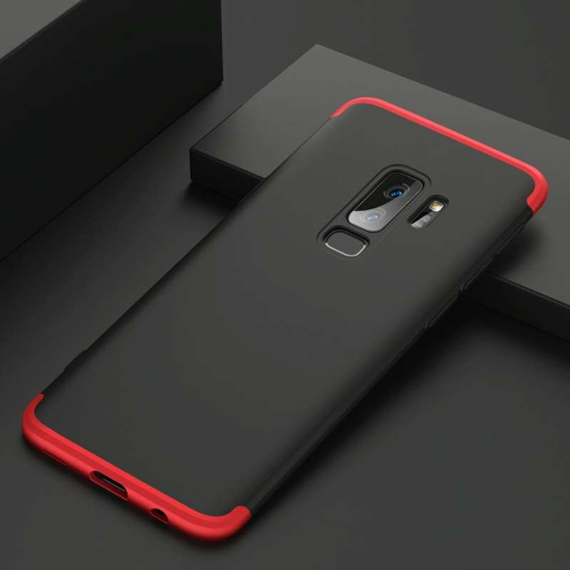 GKK for Galaxy S9+ Three Stage Splicing 360 Degree Full Coverage PC Protective Case Back Cover(Bl...