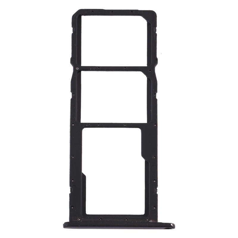SIM Card Tray + SIM Card Tray + Micro SD Card Tray for Huawei Y6 (2019) (Black)