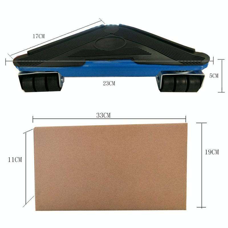 5 in 1 Triangle Iron Movers Home Trolly Heavy Furniture Moving to Save Effort(Blue)