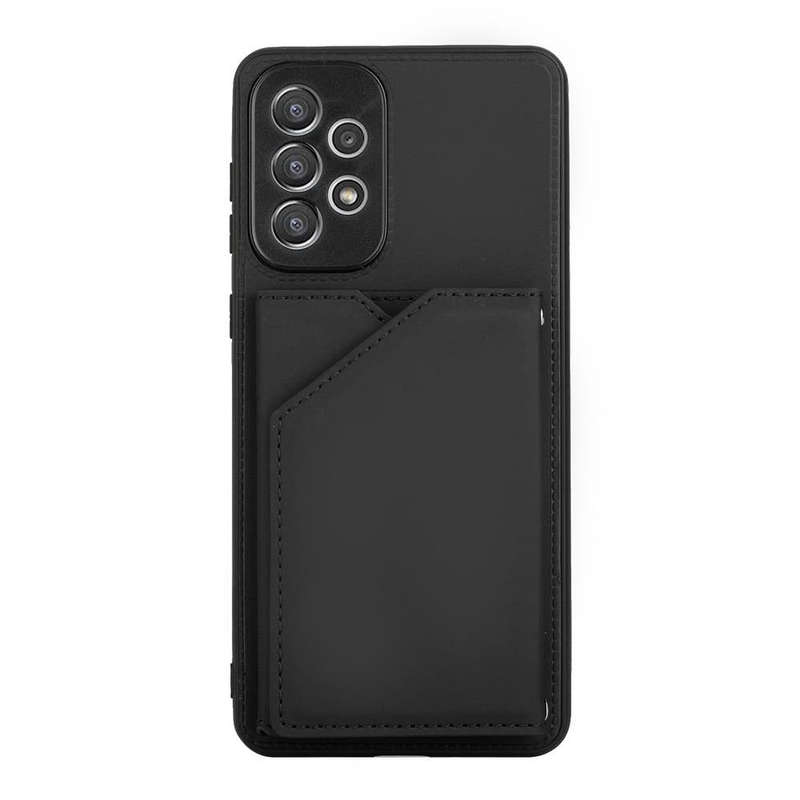 For Samsung Galaxy A73 5G Skin Feel PU + TPU + PC Phone Case(Black)