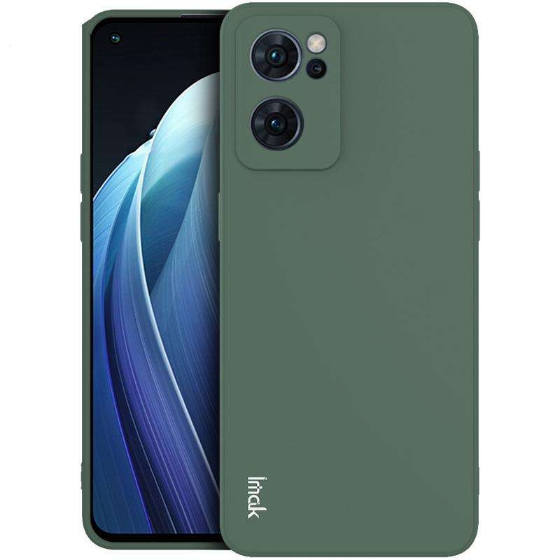 For OPPO Reno7 5G imak UC-4 Series Straight Edge TPU Soft Protective Case(Dark Green)