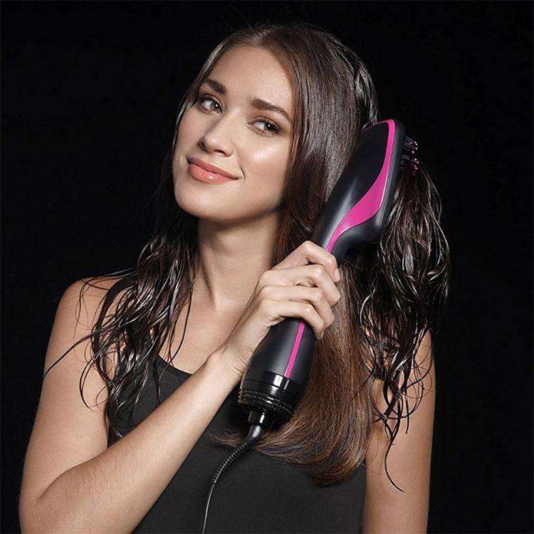 Professional Multi Function Electric Hair Blow Brush Hot Air Hair Curls Comb Salon Hair Styler, P...