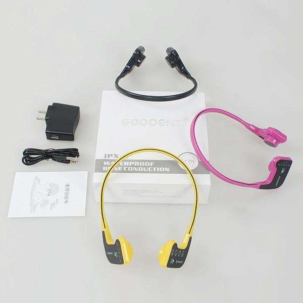 Bone Conduction Headphone Swimming Teaching Bluetooth Headphone(Purple)
