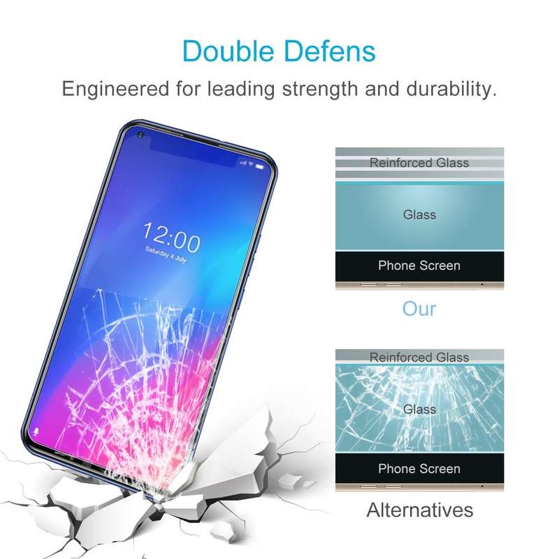 For Doogee N30 10 PCS 0.26mm 9H 2.5D Tempered Glass Film
