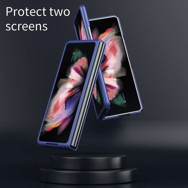 For Samsung Galaxy Z Fold4 5G Skin Feel Shockproof PC Fold Protective Phone Case(Green)