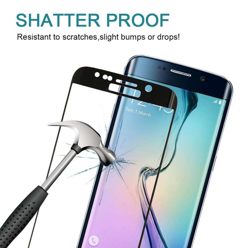 For Galaxy S6 Edge+ / G928 0.3mm 9H Surface Hardness 3D Explosion-proof Colorized Electroplating ...
