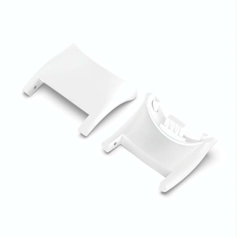For Xiaomi Mi Band 8 1 Pair  PC Plastic Watch Band Connector(White)