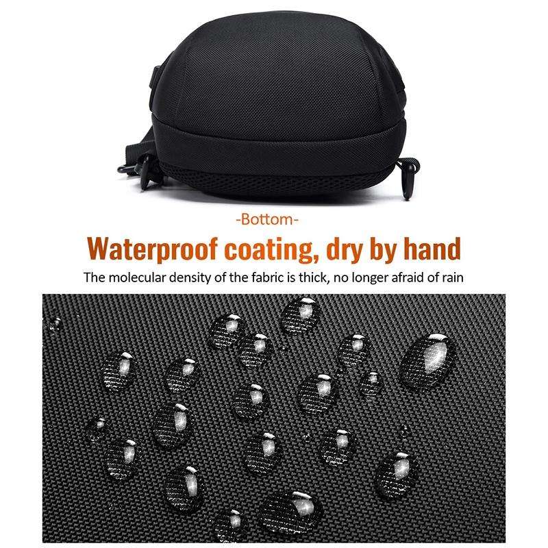 OZUKO 9223 Anti-theft Men Chest Bag Waterproof Crossbody Bag with External USB Charging Port, Sty...