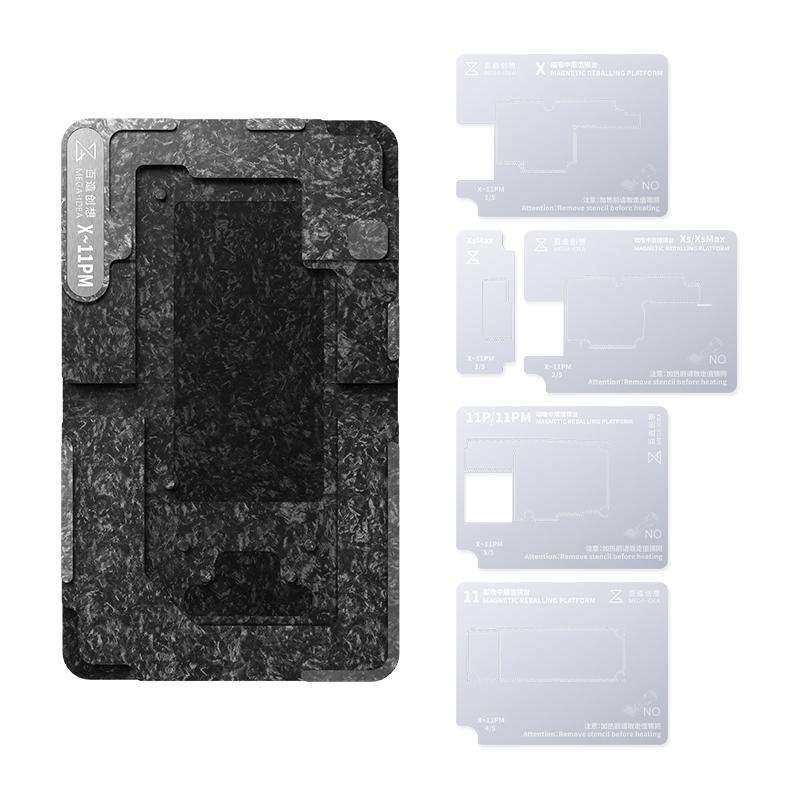For iPhone X-11 Pro Max Qianli Mega-idea Multi-functional Middle Frame Positioning BGA Reballing ...