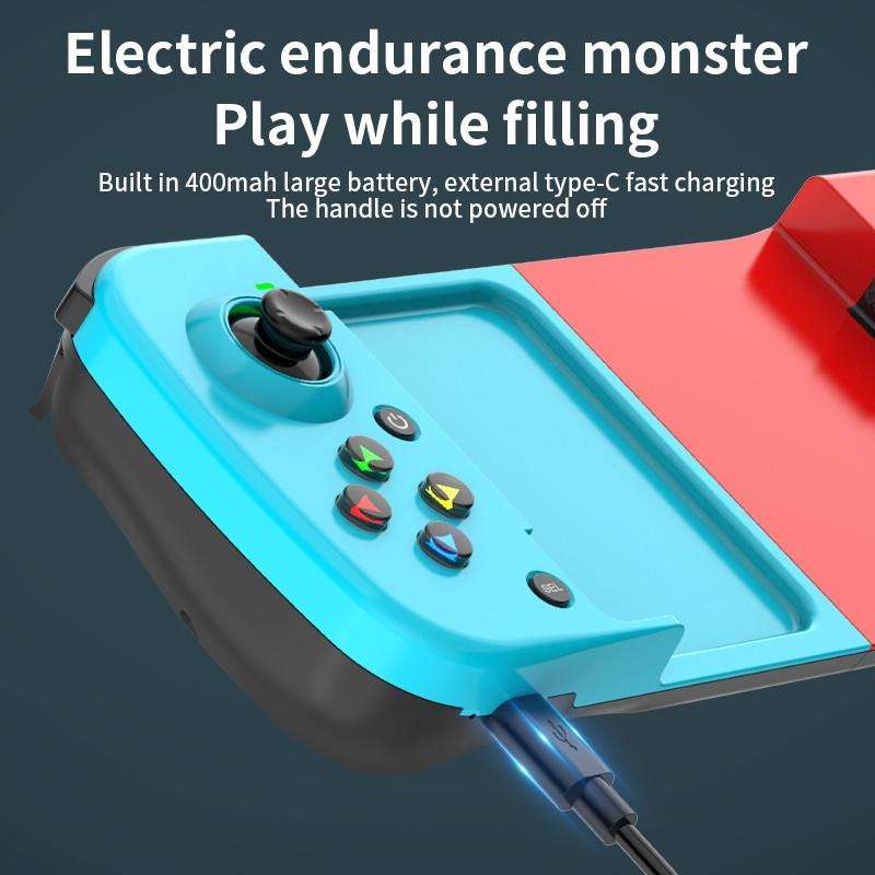 D3 Telescopic BT 5.0 Game Controller For IOS Android Mobile Phone(Red Blue)