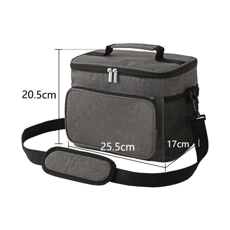 10L Waterproof Oxford Cloth Picnic Bag Outdoor Ice Pack Thickened Portable Insulation Bag(Gray)
