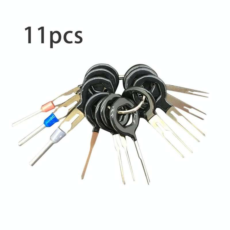 11 PCS Car Extractor Terminal Removal Tool Kit Electrical Wiring Crimp Connector Puller Release P...