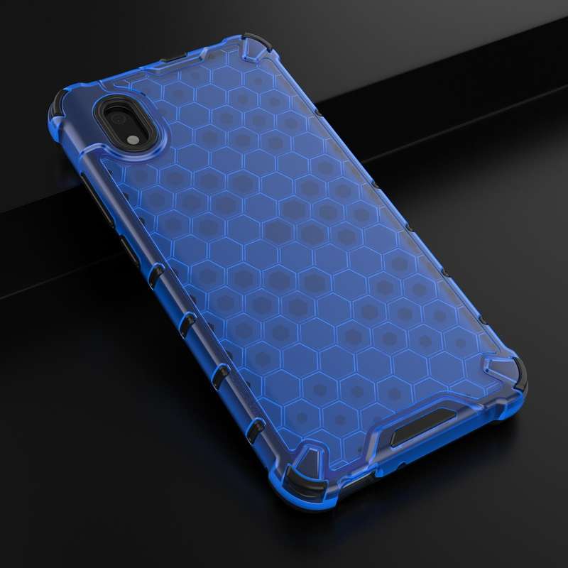 For Alcatel 1B (2020) Shockproof Honeycomb PC + TPU Case(Blue)