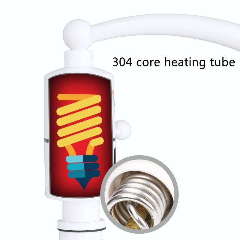 Digital Display Electric Heating Faucet Instant Hot Water Heater CN Plug Digital Display Horizont...