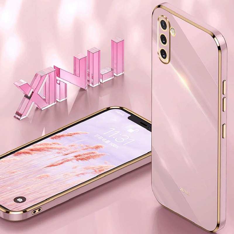 For Samsung Galaxy Note10 XINLI Straight Edge 6D Electroplate TPU Phone Case(Black)