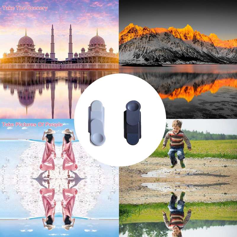 Smartphone Camera Mirror Reflection Clip Selfie Reflector Shooting Supplies, Spec: With Remote Co...