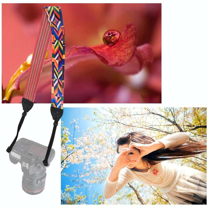 PULUZ Retro Ethnic Style Multi-color Series Shoulder Neck Strap Camera Strap for SLR / DSLR Cameras