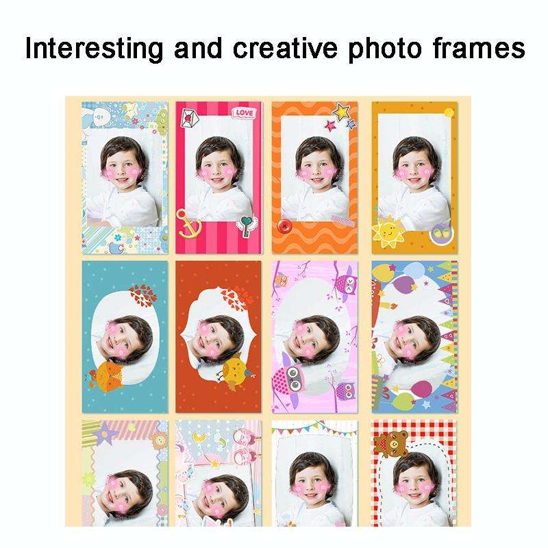 Children Instant Print Camera 1080P 2.4-Inch IPS Screen Dual Lens Photography Camera(Pink)