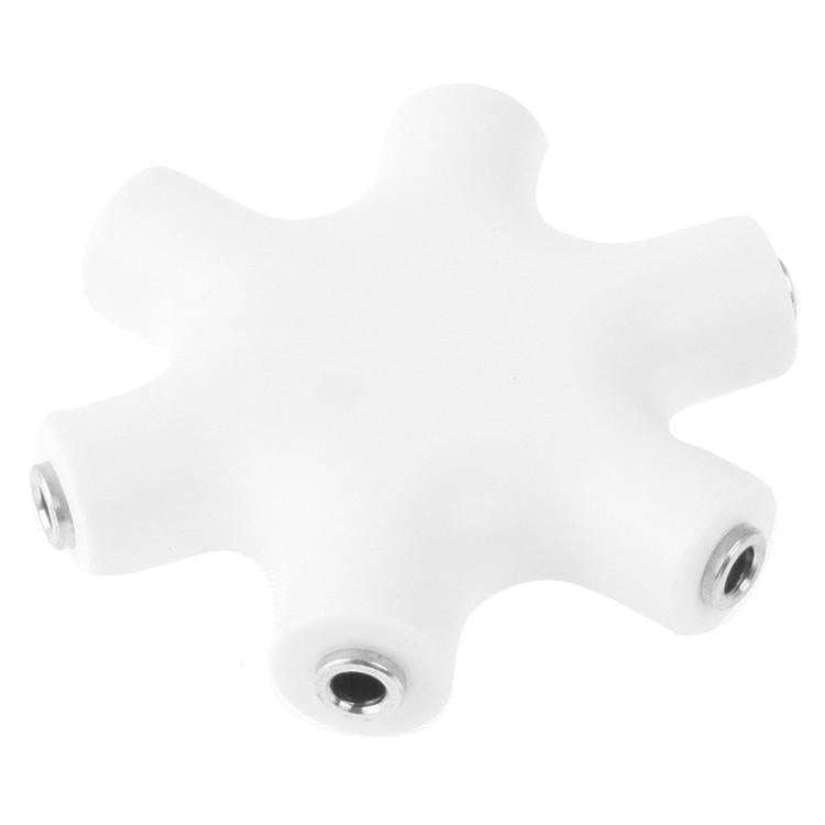 6 Ports Audio Splitter Headphone Connector, Compatible with Phones, Tablets, Headphones, MP3 Play...