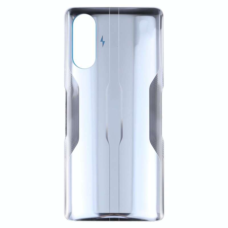 Glass Battery Back Cover for Xiaomi Redmi K40 Gaming(Silver)
