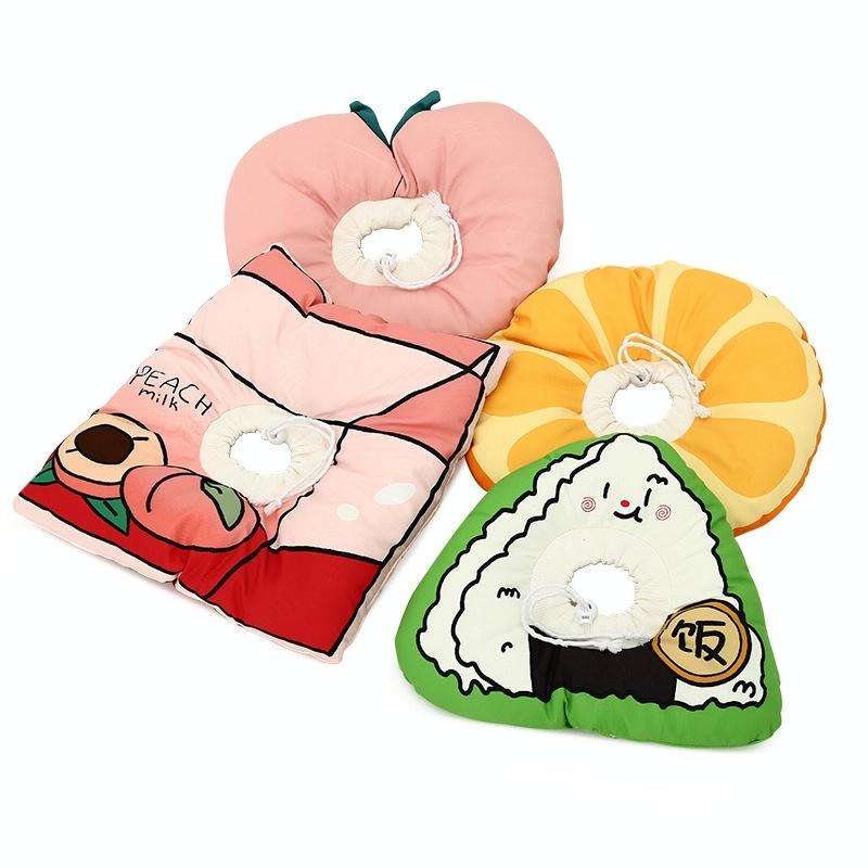 Cat Elizabeth Collar Kitten Anti-licking Collar Head Cover, Size: S(Peach)